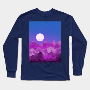 Purple Mountain Peaks Long Sleeve T-Shirt